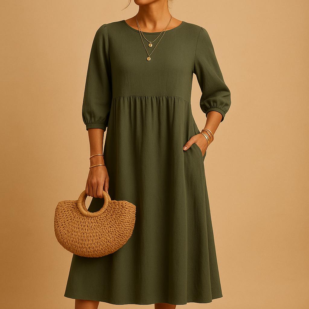 Coralie™ | Robe Longue Col Rond