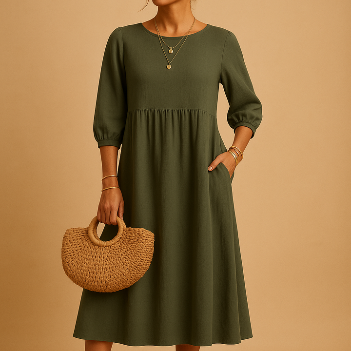 Coralie™ | Robe Longue Col Rond
