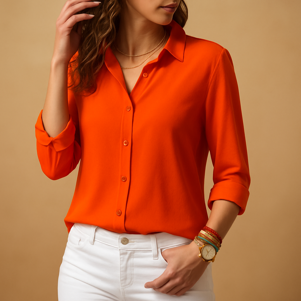 Maïa™ | Blouse Boutonnée Col V