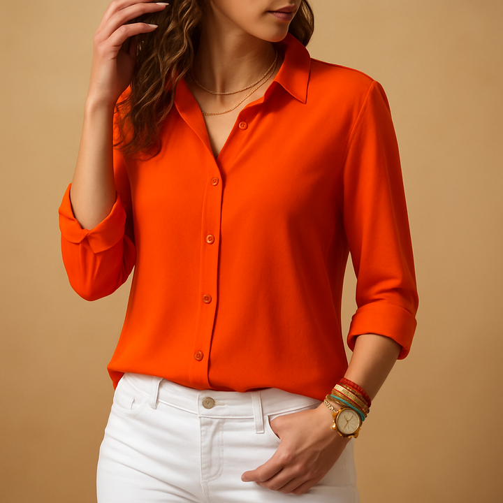 Maïa™ | Blouse Boutonnée Col V