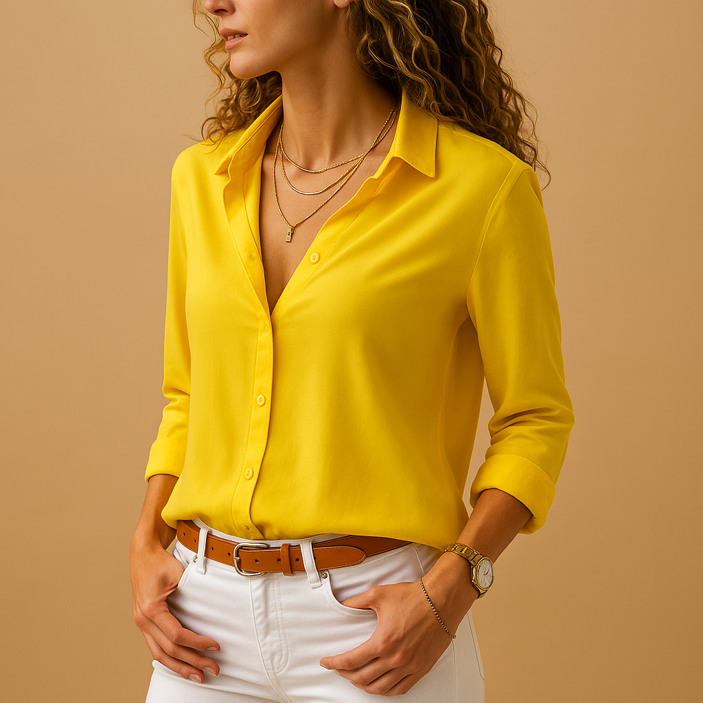 Maïa™ | Blouse Boutonnée Col V