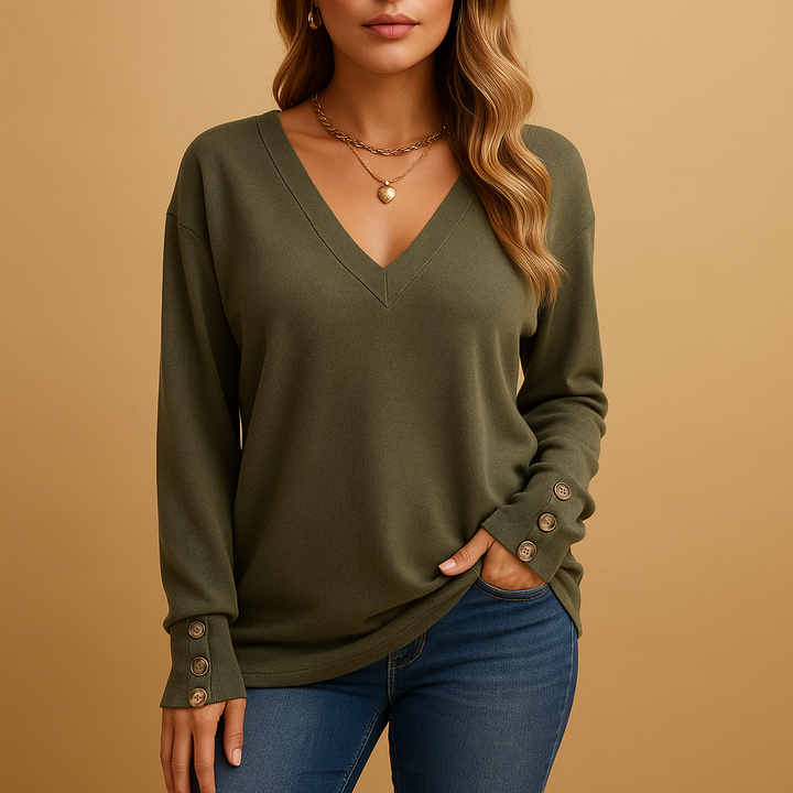 Cassandre™ | Blouse Fluide Boutons