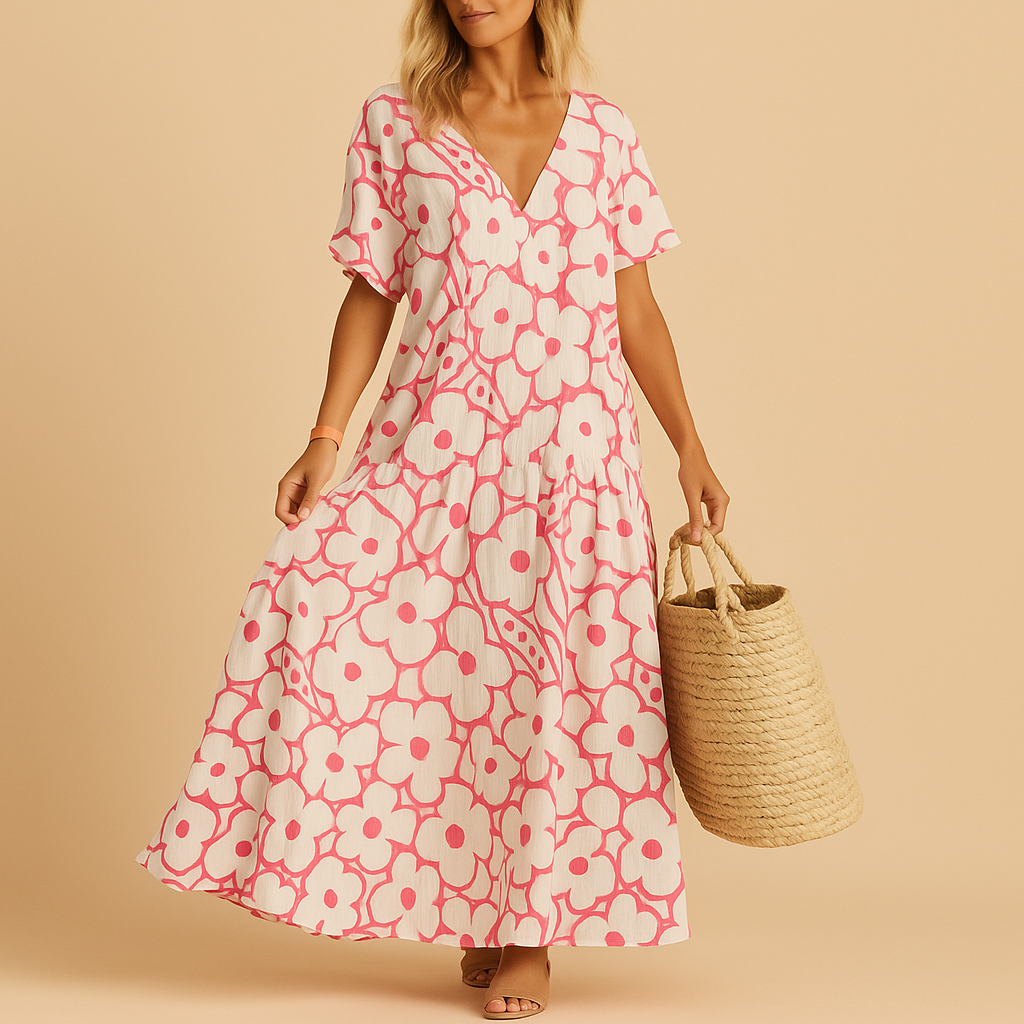 Estelle™ | Robe d’Été Manches Courtes