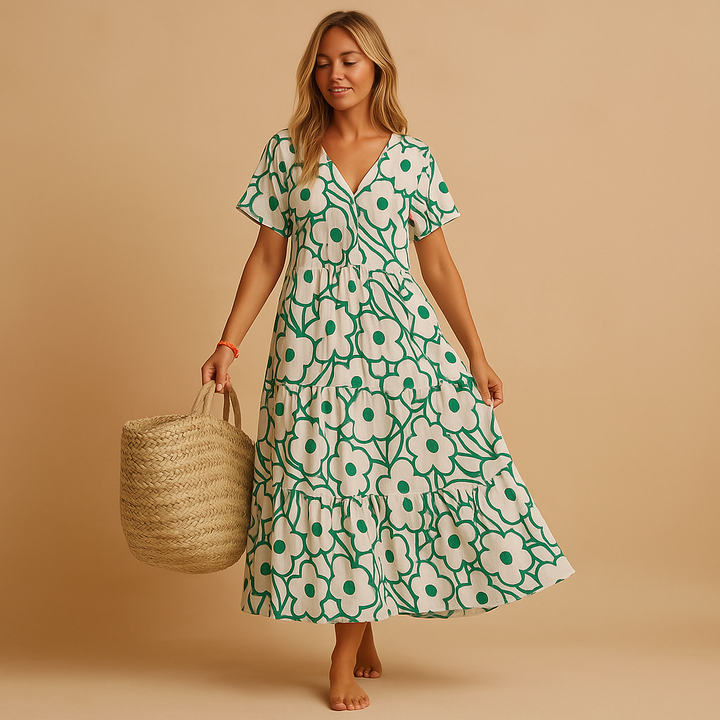Estelle™ | Robe d’Été Manches Courtes