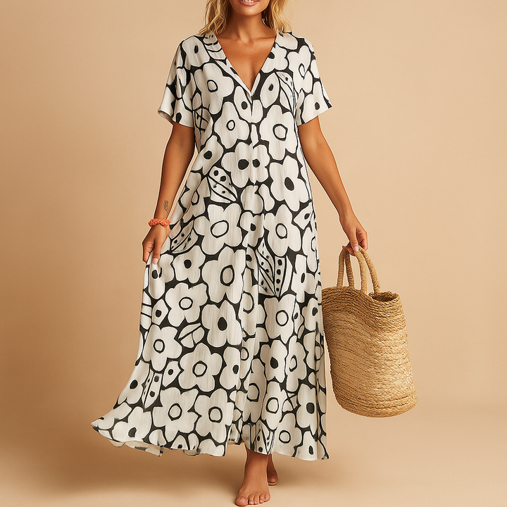 Estelle™ | Robe d’Été Manches Courtes