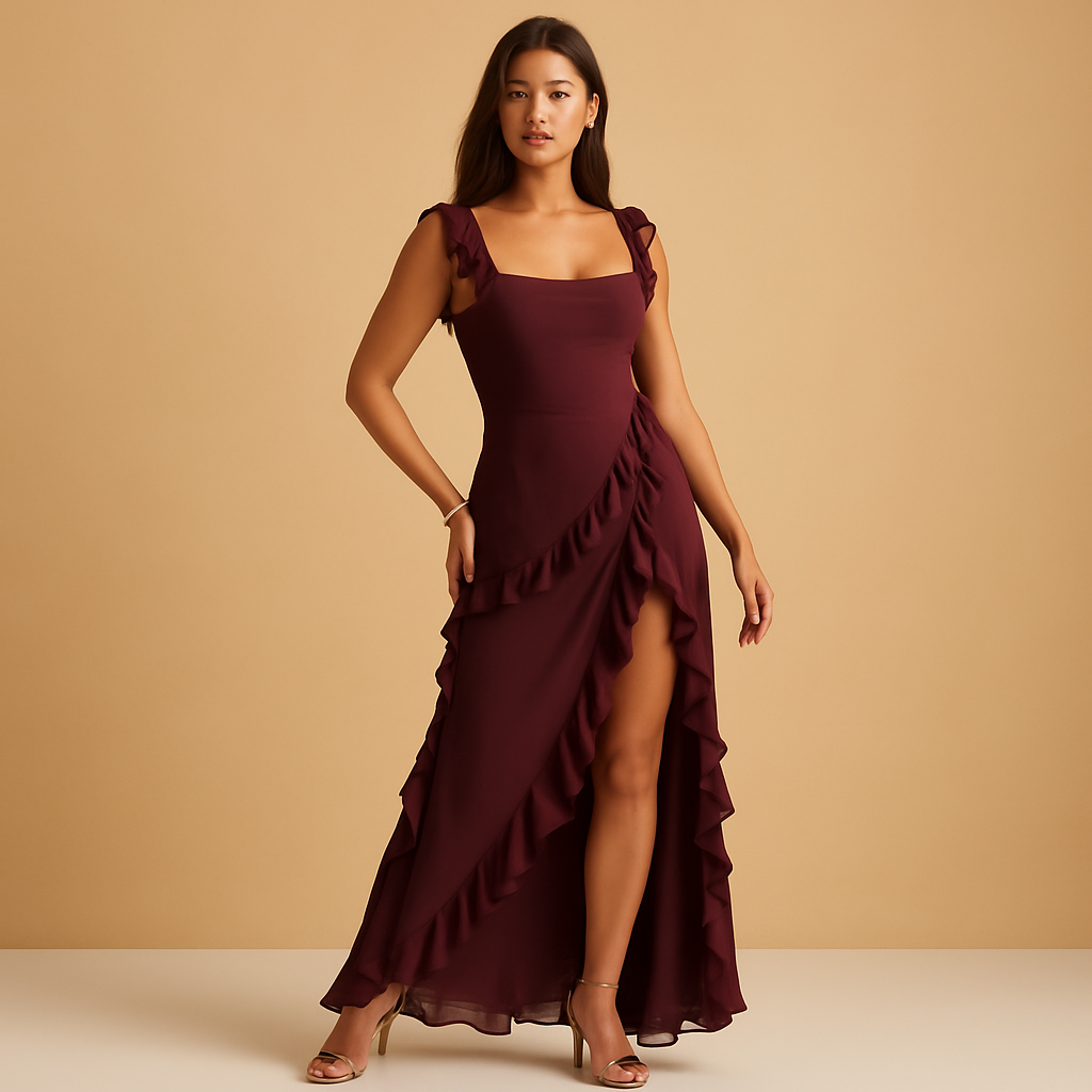 Maëlys™ | Robe Maxi Volants