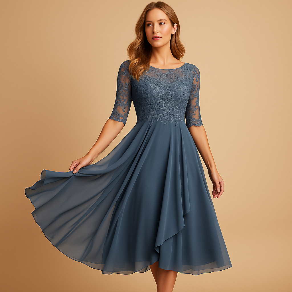 Anaïs™ | Robe Midi Dentelle