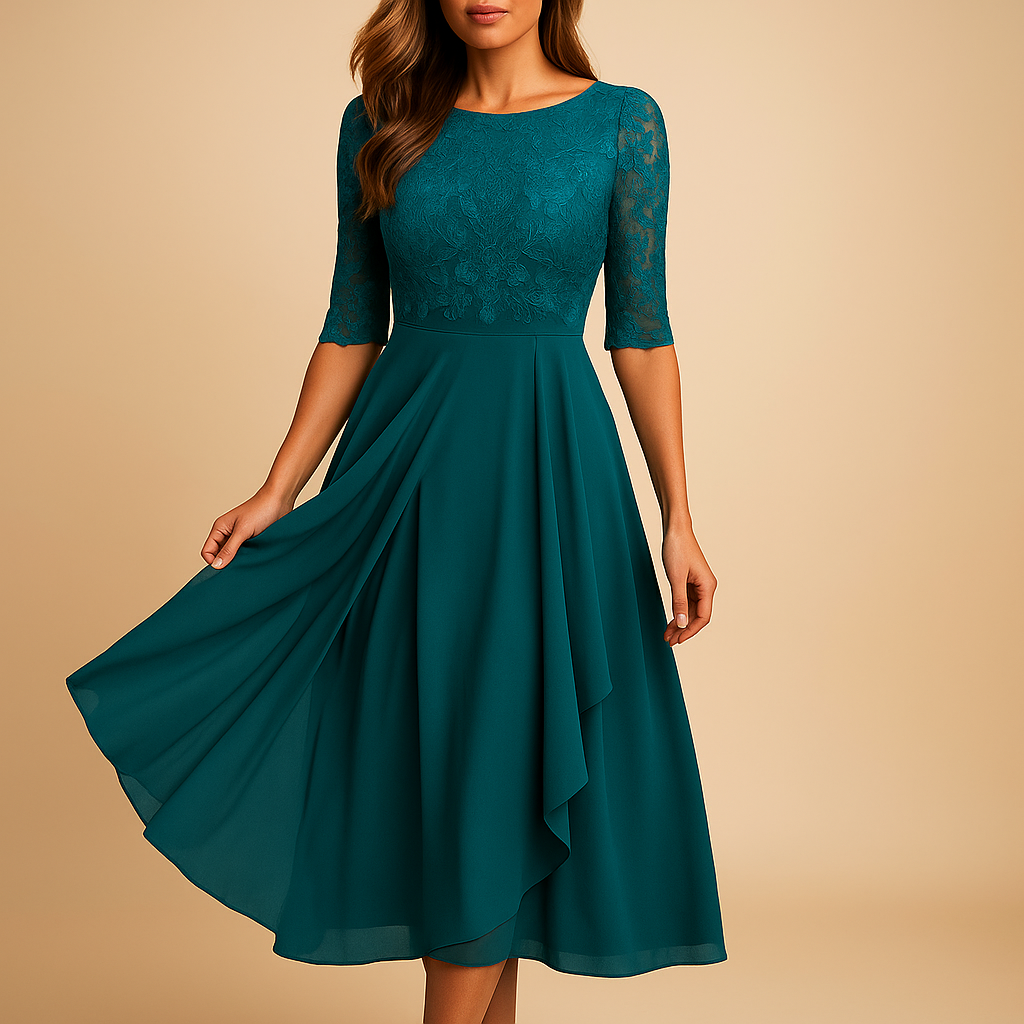 Anaïs™ | Robe Midi Dentelle