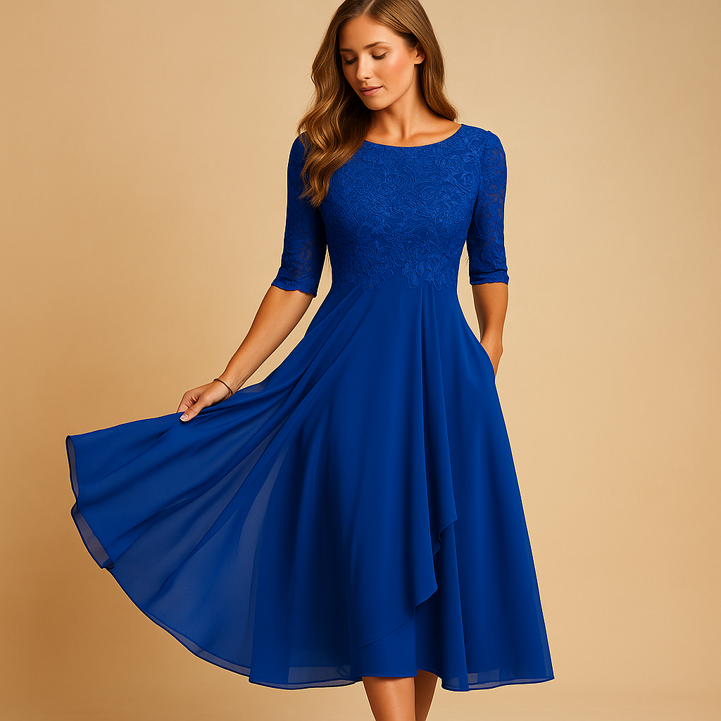 Anaïs™ | Robe Midi Dentelle