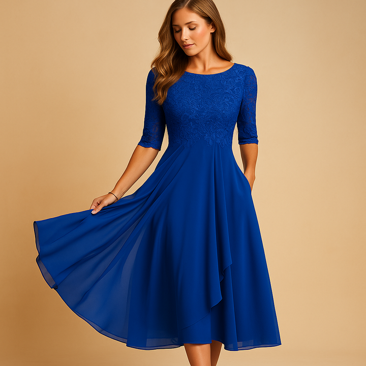 Anaïs™ | Robe Midi Dentelle