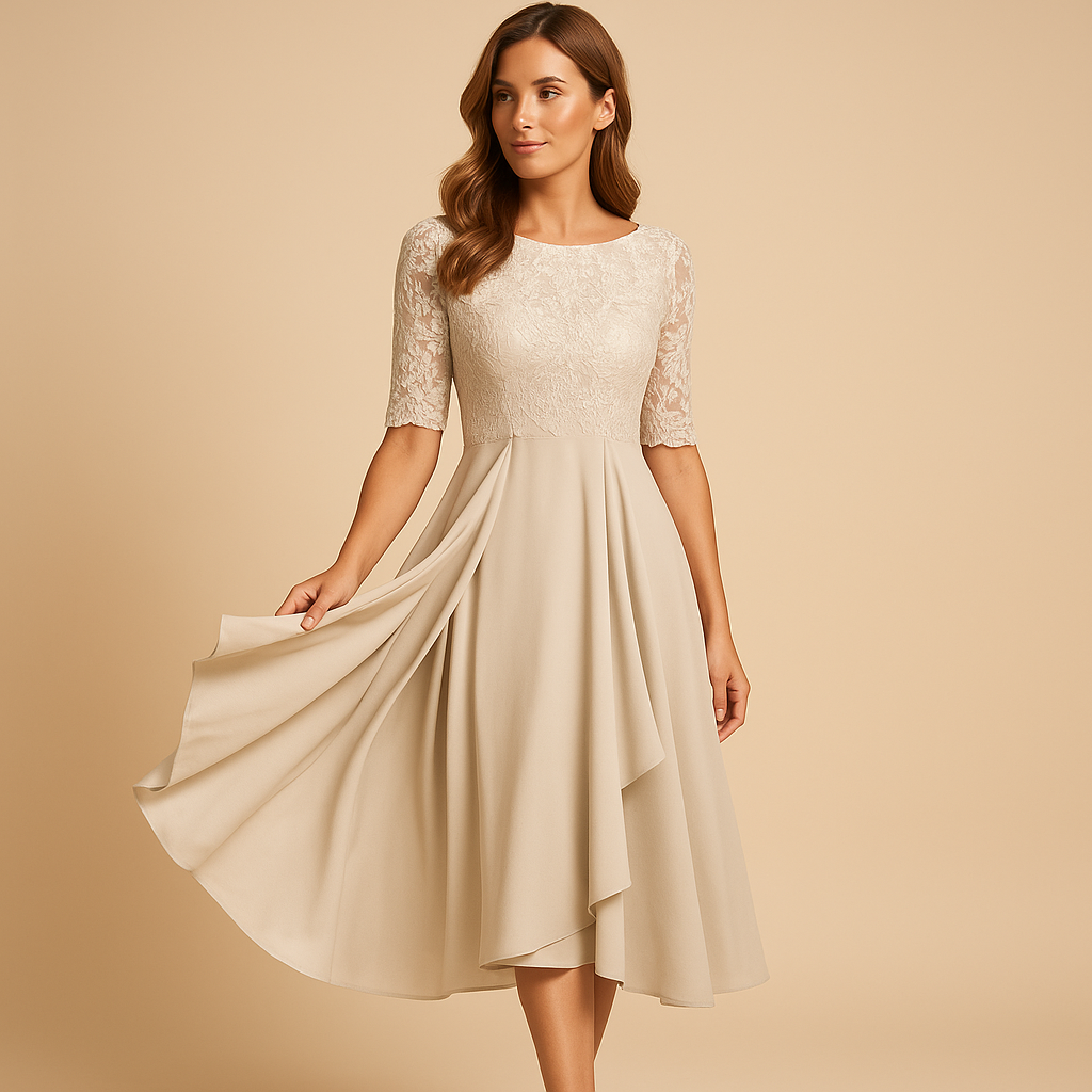 Anaïs™ | Robe Midi Dentelle
