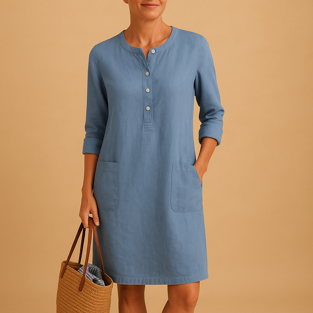 Clarisse™ | Robe Midi Minimaliste