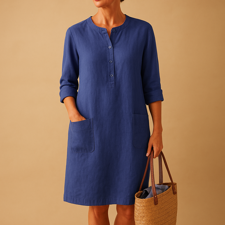 Clarisse™ | Robe Midi Minimaliste