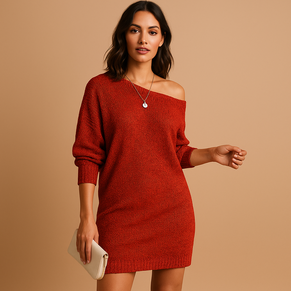 Élodine™ | Robe Midi Décolletée