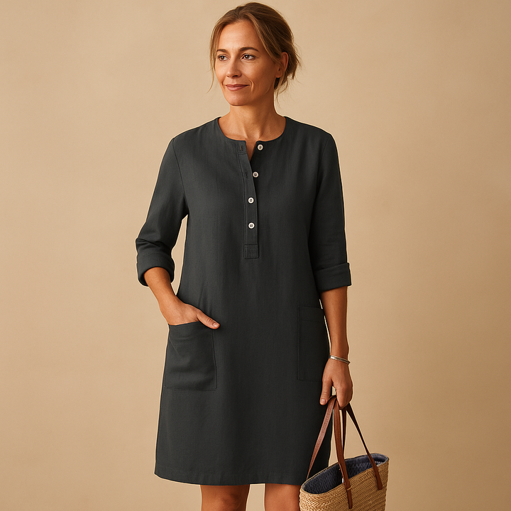 Laurence™ | Robe Longue Boutonnée