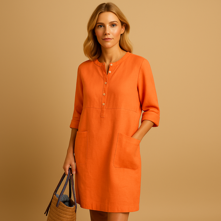 Laurence™ | Robe Longue Boutonnée
