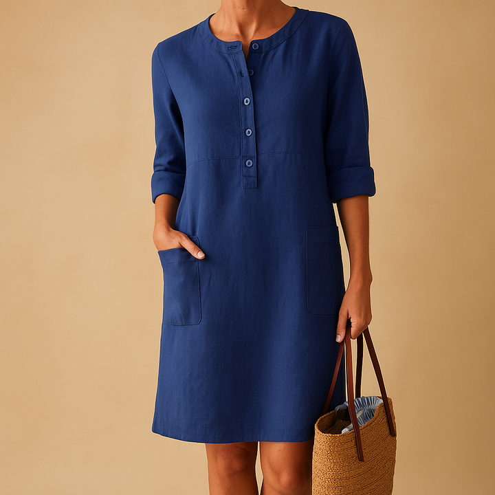 Laurence™ | Robe Longue Boutonnée