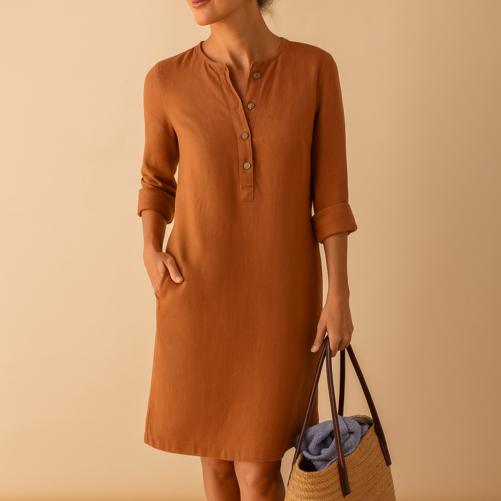 Laurence™ | Robe Longue Boutonnée