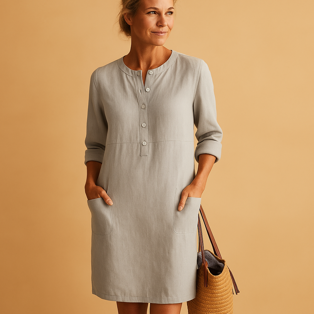 Laurence™ | Robe Longue Boutonnée
