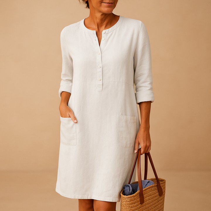 Laurence™ | Robe Longue Boutonnée