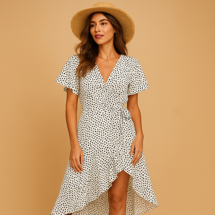 Maïwenn™ | Robe Portefeuille Imprimée